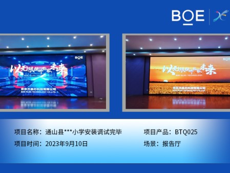 咸寧通山縣**小學(xué)報告廳BTQ025安裝調(diào)試完畢