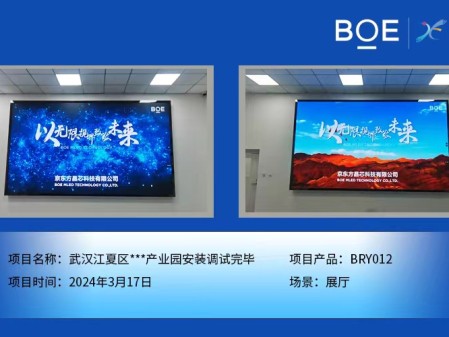 十堰武漢江夏區(qū)**產(chǎn)業(yè)園展廳BRY012安裝調(diào)試完畢
