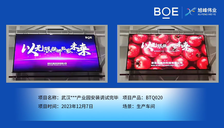 資陽(yáng)武漢**產(chǎn)業(yè)園生產(chǎn)車間BTQ020安裝調(diào)試完畢